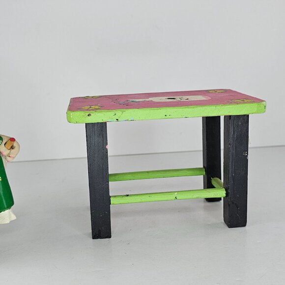 Oaxacan Folk Art Anthropomorphic Goat Man Table Mezcal Bottles Inocencio Vasquez - Picture 13 of 16